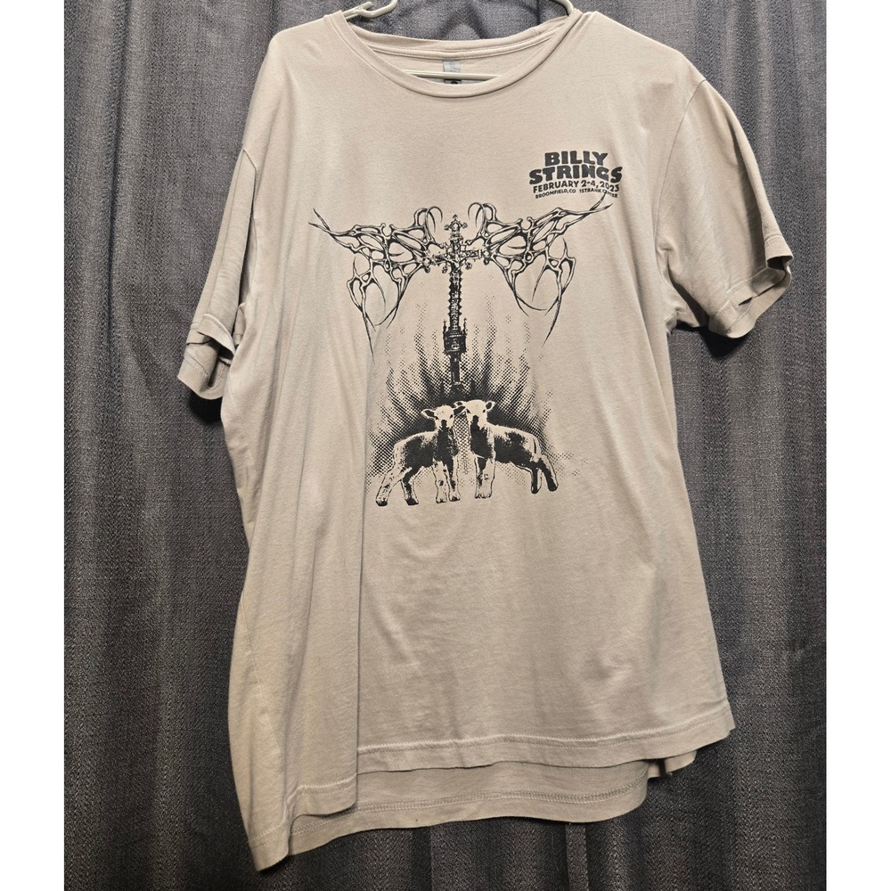Billy Strings Concert‎ T-Shirt February 2023 Broomfield CO Graphic Tee Size L